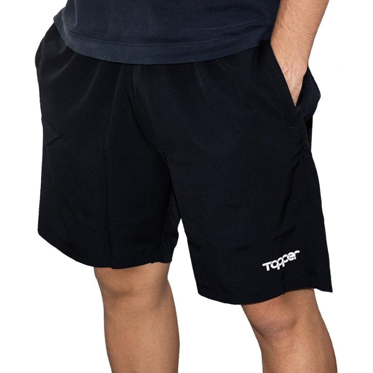 Bermuda Topper Masculina Com Zíper Treino Topper