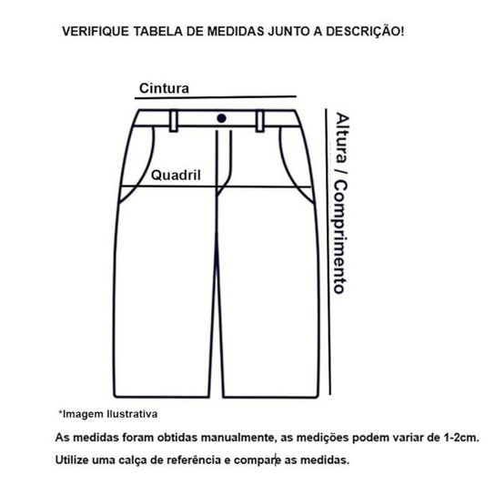 Bermuda Topper Premium Com Bolso Masculina