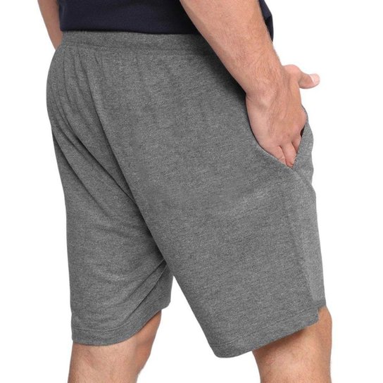 Bermuda Topper Soft Masculina - Cinza GG