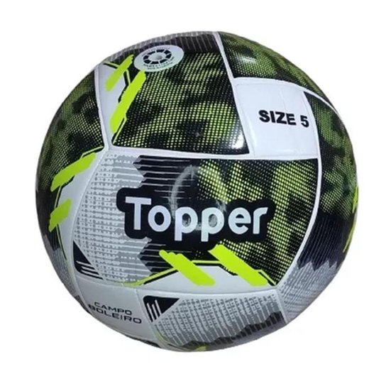 Bola de Futebol de Campo Topper Boleiro Branco/Amarelo