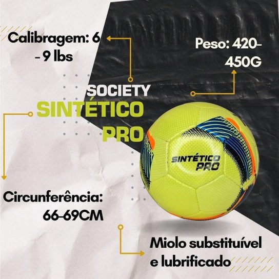Bola Futebol Society Profissional Topper Costurada Oficial