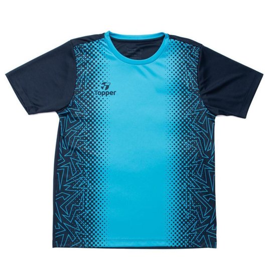Camisa de Futebol Juvenil Topper Gradiente Estampada Marinho