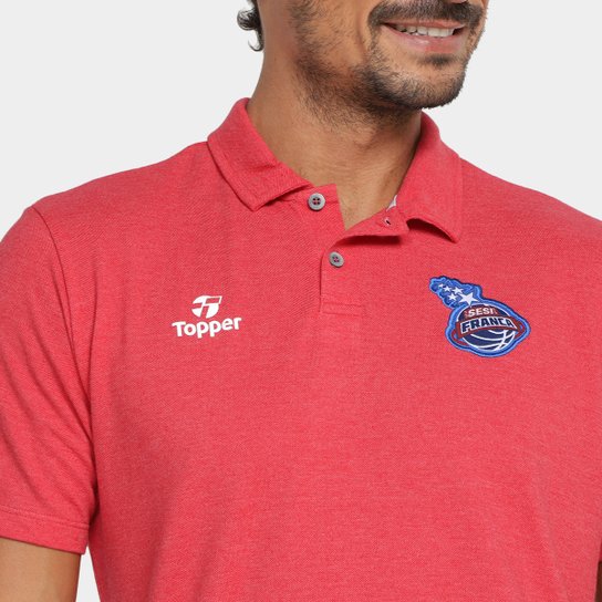 Camisa Polo Topper Franca 23 Manga Curta Masculina