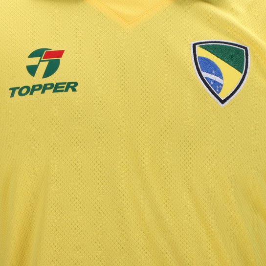 Camisa Seleção Brasil Retrô Topper Masculina