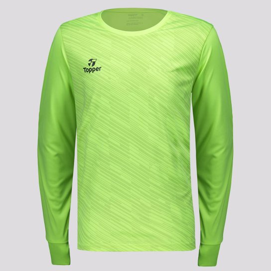 Camisa Topper Goleiro Classic III Manga Longa Juvenil Verde
