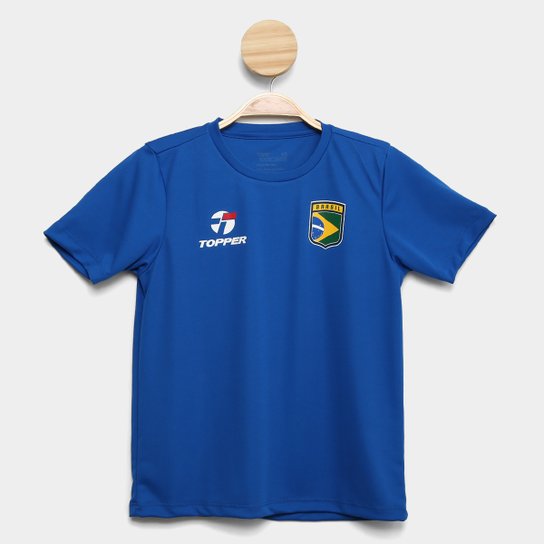 Camisa Topper Seleção Brasil Infanto-Juvenil Masculina