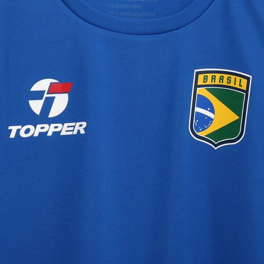 Camisa Topper Seleção Brasil Infanto-Juvenil Masculina