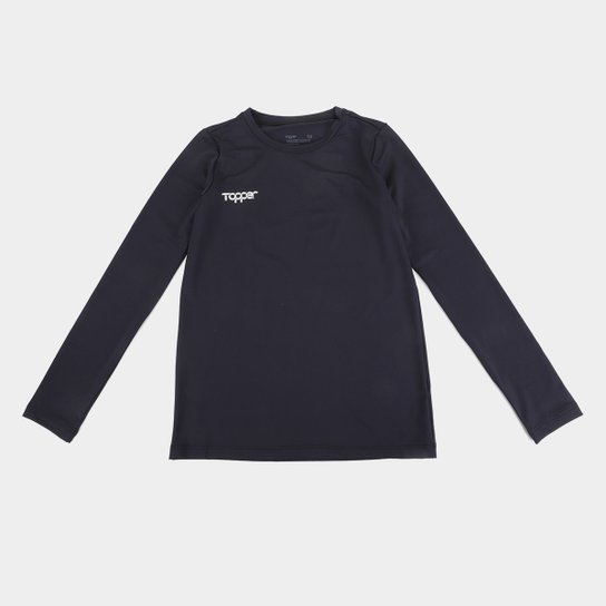 Camiseta Juvenil Térmica Topper Classic Manga Longa