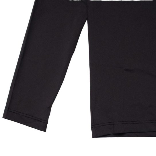 Camiseta Juvenil Topper Térmica Manga Longa Preto
