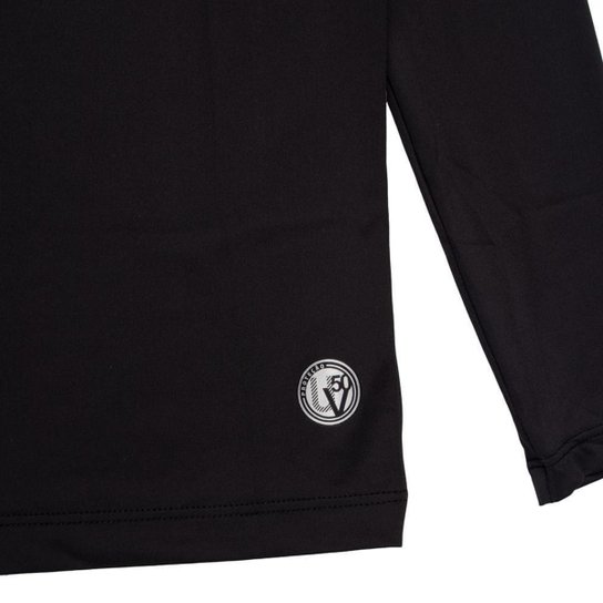 Camiseta Juvenil Topper Térmica Manga Longa Preto