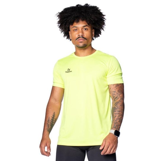 Camiseta Masculina Topper Classic New Verde Neon