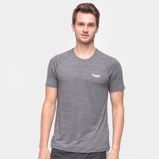 Camiseta Topper Performance Mescla Masculina