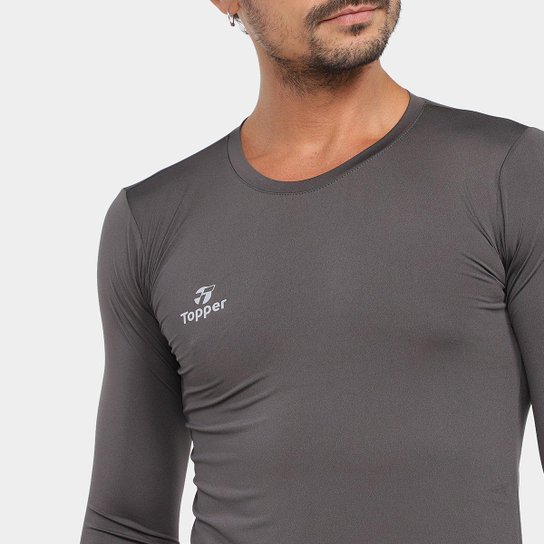 Camiseta Topper Térmica Classic New Manga Longa Masculina