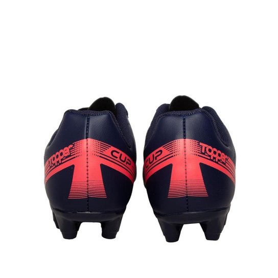 Chuteira de Campo Topper Cup VI Marinho e Pink