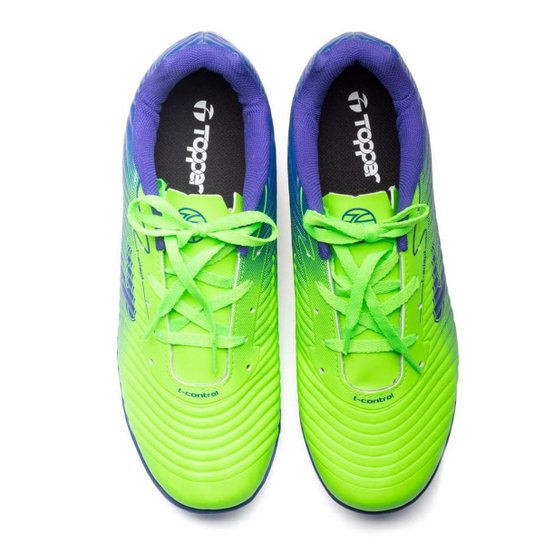 Chuteira de Futsal Topper Forza II Marinho/ verde