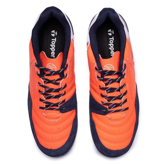 Chuteira Futsal Topper Dominator Club V Coral