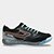 Chuteira Futsal Topper Lethal Grafeno Masculina - Preto+Laranja
