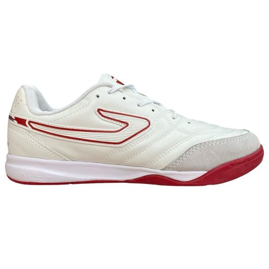 Chuteira Futsal Topper Maestro Club V Uxnisse Branco Vermelho