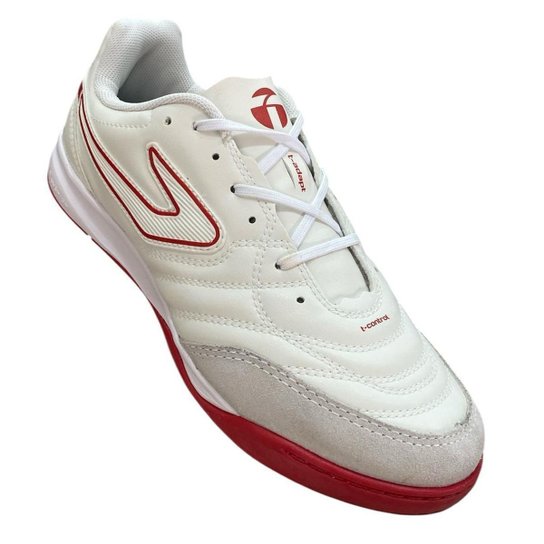 Chuteira Futsal Topper Maestro Club V Uxnisse Branco Vermelho