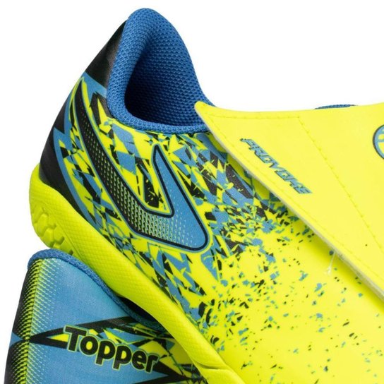 Chuteira Futsal Topper Provoke II Amarelo/azul