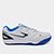 Chuteira Society Topper Dominator Pro VI Masculina - Branco+Azul