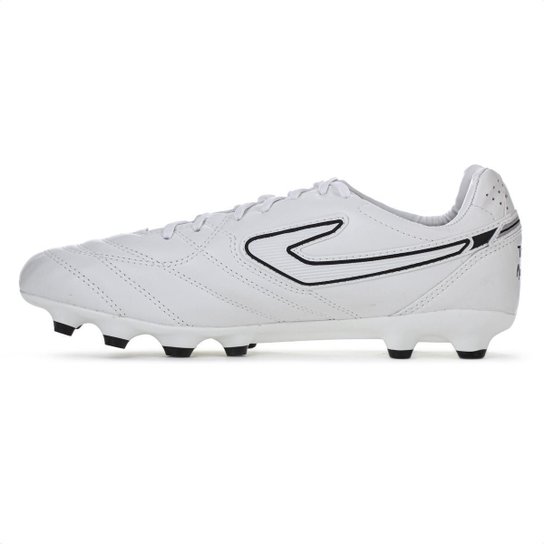 Chuteira Topper Campo Maestro Club V Branco e Preto - Masculino