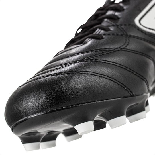Chuteira Topper Campo Maestro Club V Preto Branco e Vermelho - Masculino