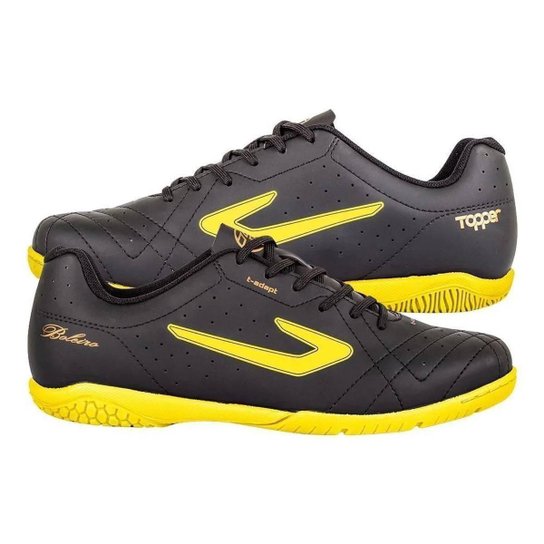CHUTEIRA TOPPER FUTSAL BOLEIRO V PRETO E AMARELO 38