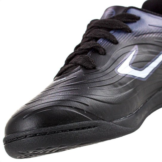 Chuteira Topper Futsal Forza III Preto Chumbo e Branco - Infantil