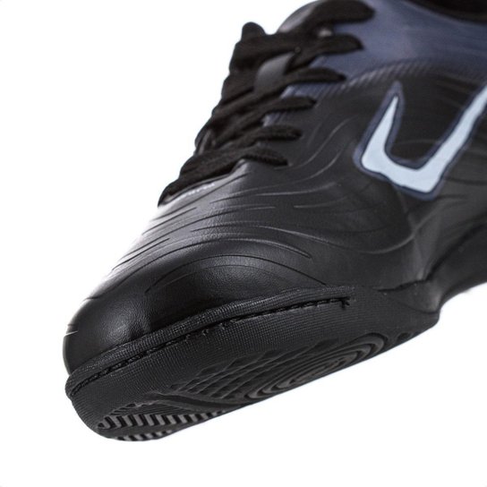 Chuteira Topper Futsal Forza III Preto Chumbo e Branco - Masculino
