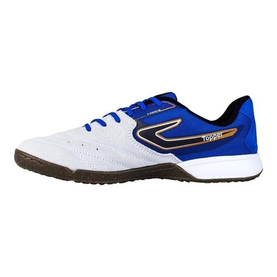 CHUTEIRA TOPPER FUTSAL LEGEND II BRANCO E AZUL 38