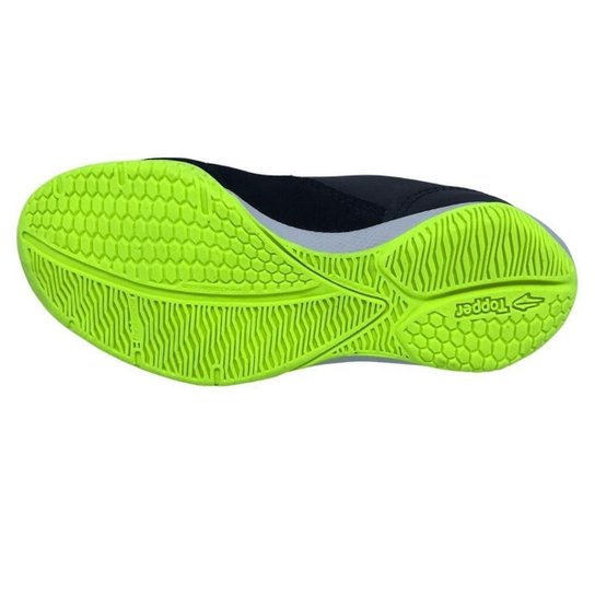 Chuteira Topper Para Futsal Titanium X Preto E Coral 40930