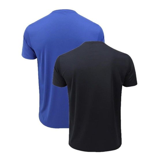 Kit 2 Camisetas Topper Classic New Masculina - Preto e Azul GG
