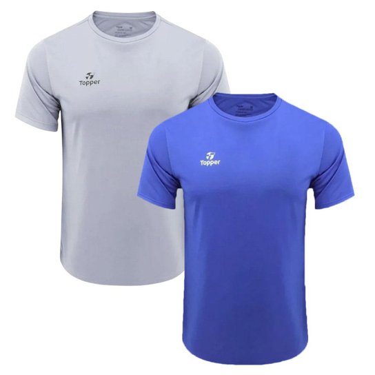 Kit 2 Camisetas Topper Faster Masculina