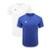 Kit 2 Camisetas Topper Fut Classic Juvenil - Branco+Azul