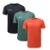 Kit 3 Camisetas Topper Sky Feeling Masculina - Laranja e Verde GG - Laranja