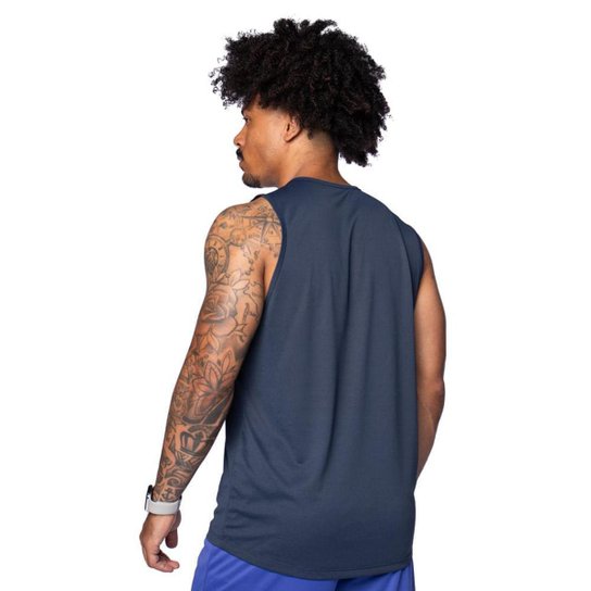 Regata Masculina Topper Treino Performance Marinho