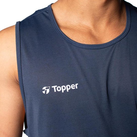 Regata Masculina Topper Treino Performance Marinho