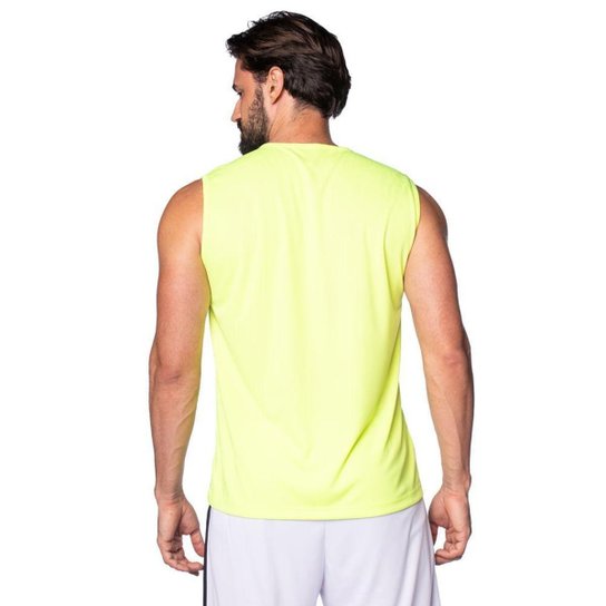 T-Shirt Masculina Topper Sem Manga Classic Verde Neon