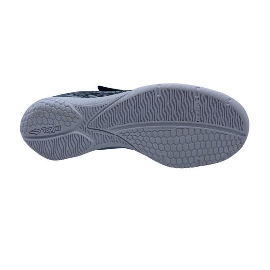 Tênis Topper Infantil Futsal com Prata Provoke II Cor:;Tamanho:34;Gênero:Menino